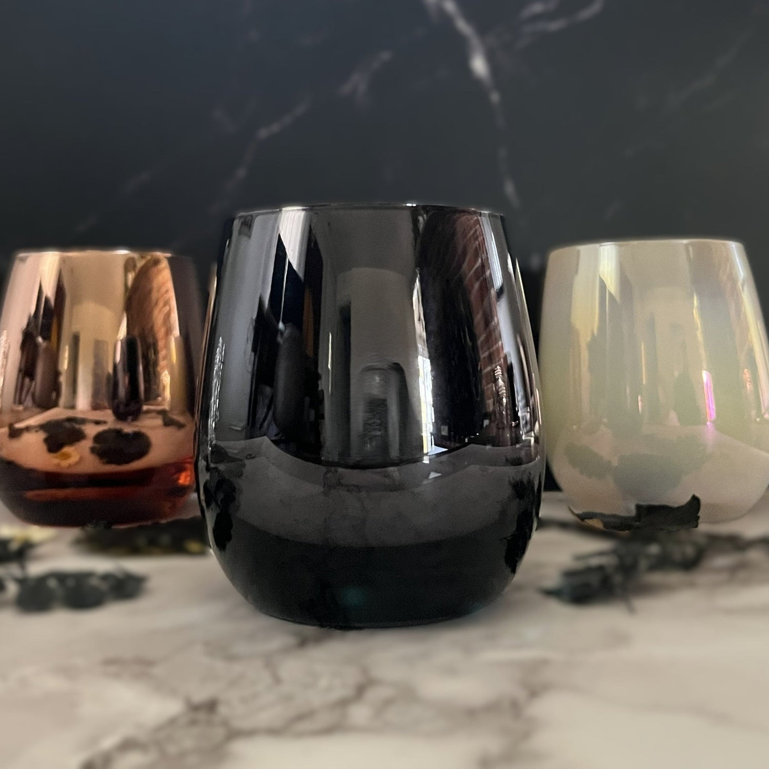 Stemless Wine Glass 9.5 oz Candle- NOW 15% OFF