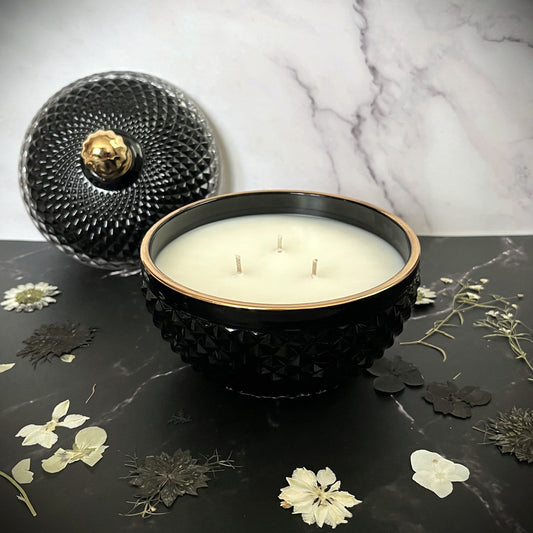 Black Cherry Merlot- Majestic Opulence 9 oz Candle (Black)