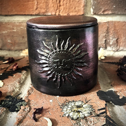Gilded Mandarin- Handcrafted Enchanted Sun Concrete/Stone 9 oz Candle (Bronze)