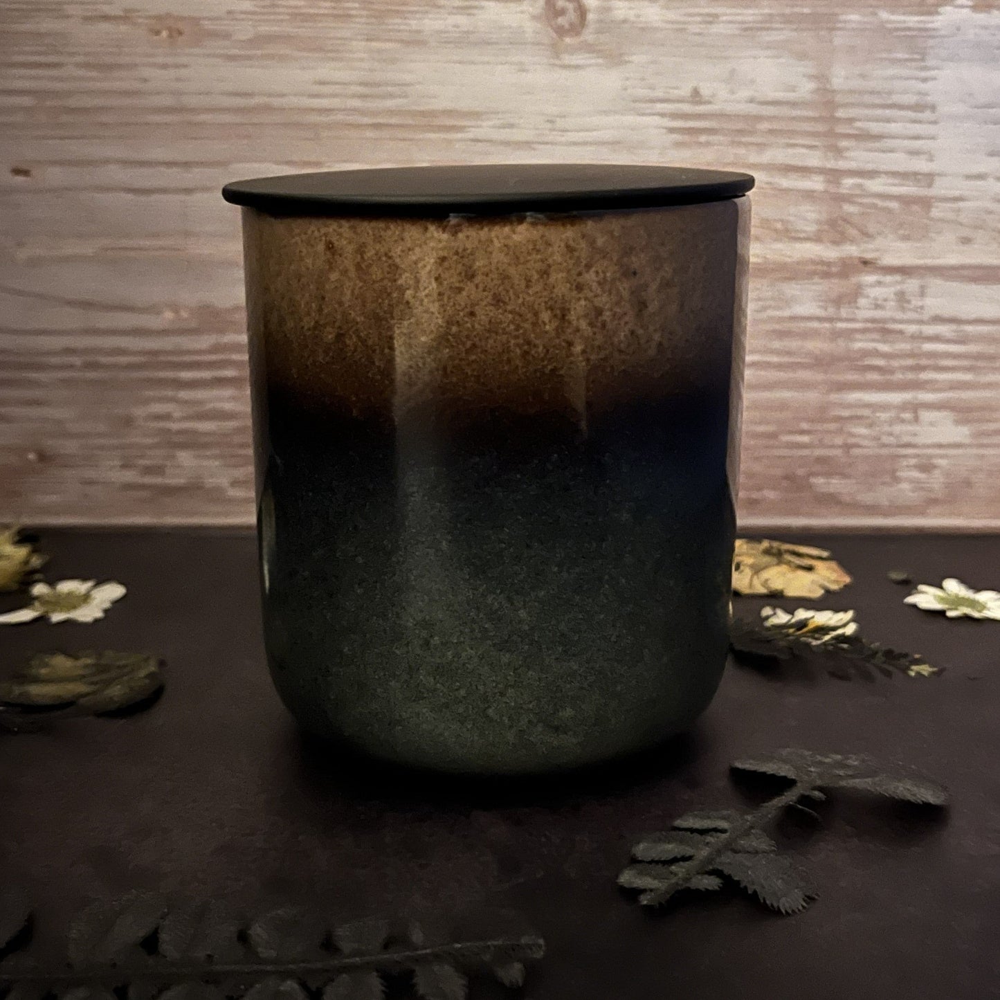Coffee Shop- Earthy Ombre Ceramic 11 oz Candle