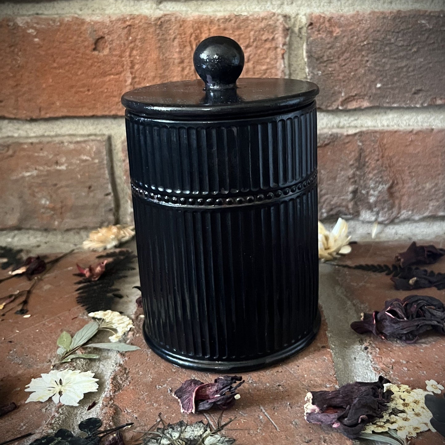 Obsidian Mystique- Handcrafted Dark Knight Concrete/Stone 9 oz Candle (Black) (Copy)