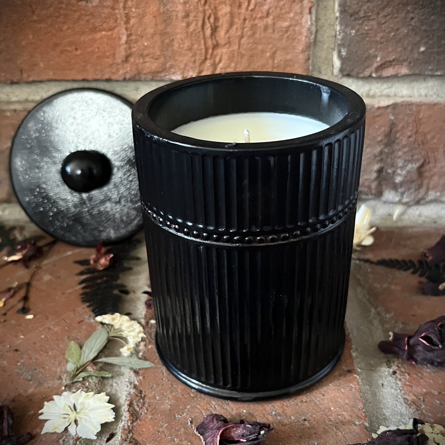 Obsidian Mystique- Handcrafted Dark Knight Concrete/Stone 9 oz Candle (Black) (Copy)