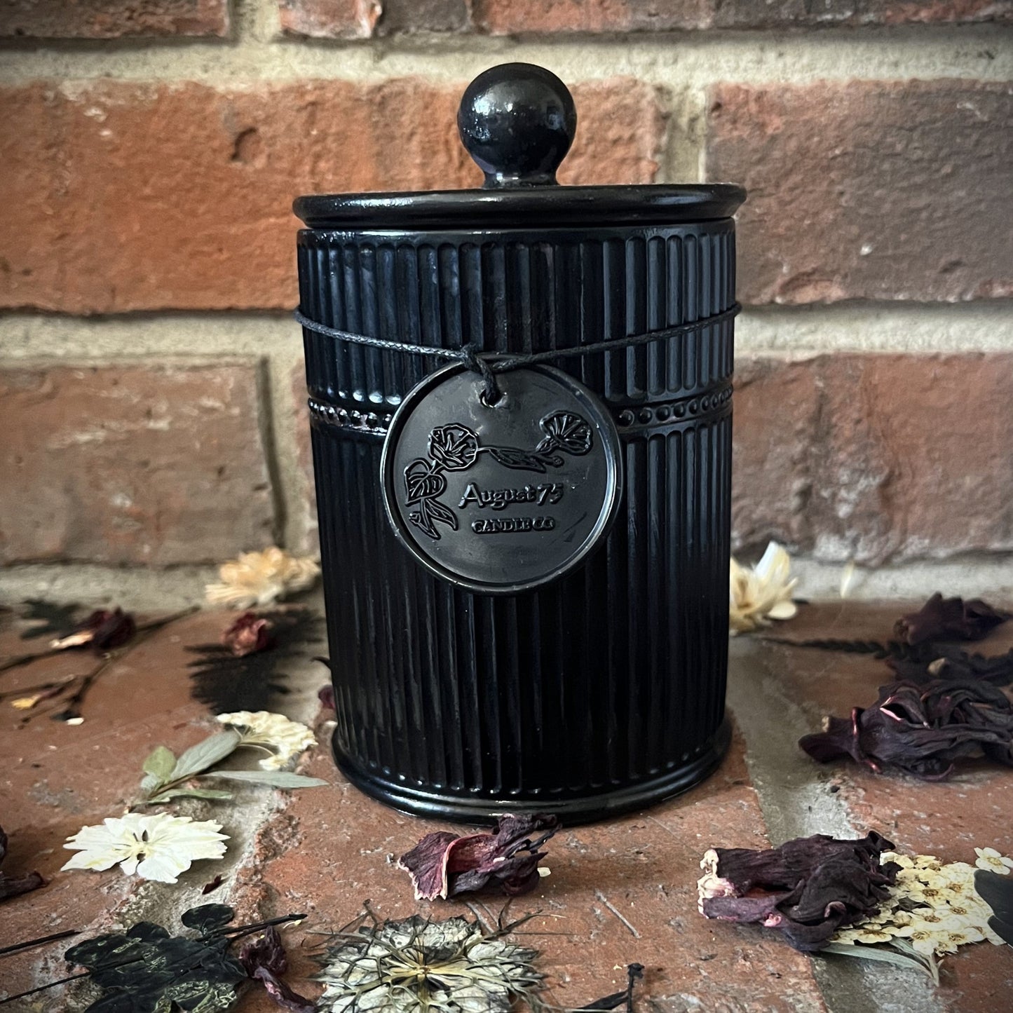 Obsidian Mystique- Handcrafted Dark Knight Concrete/Stone 9 oz Candle (Black) (Copy)