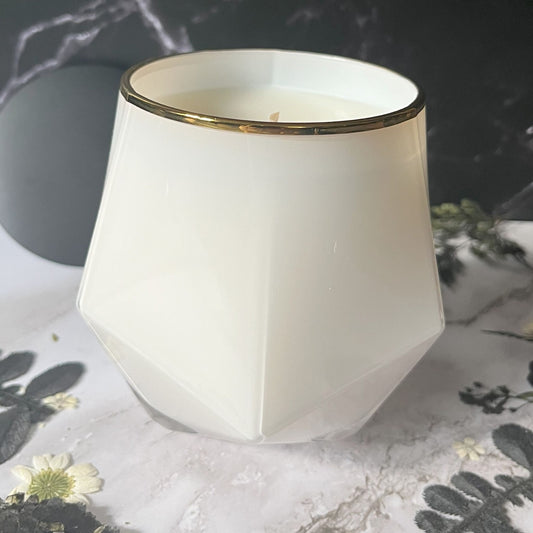 Arctic Ivy- Chic Hexagon 14.75 oz Candle (White)