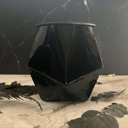 Black Cherry Merlot- Chic Hexagon 14.75 oz Candle (Black)